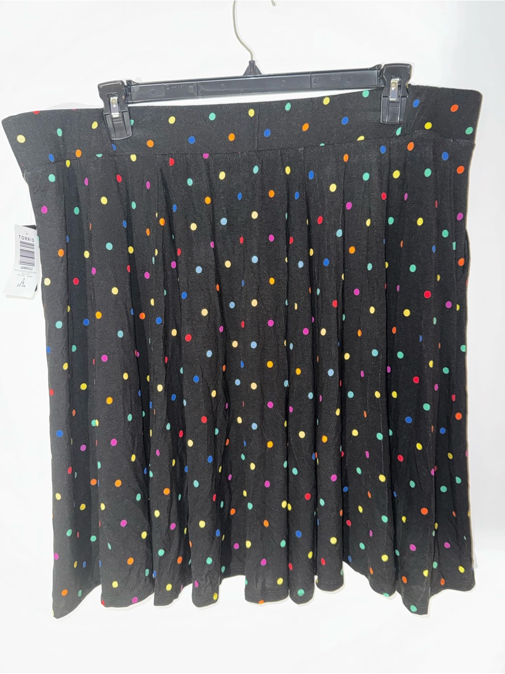 Torrid 3 Black Polka Dot Skirt - NWT